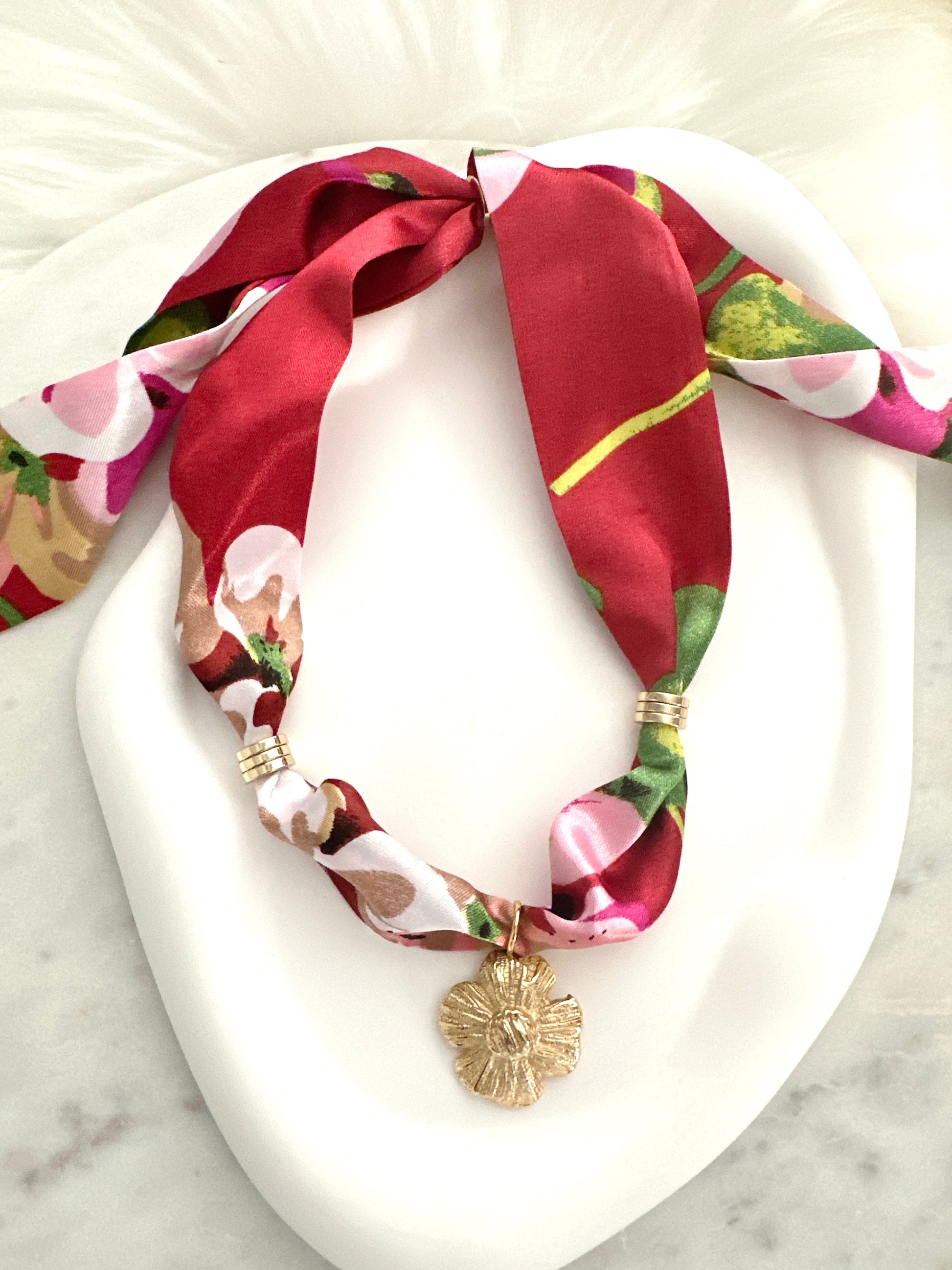 Silk Bandanna Necklace Adorn U