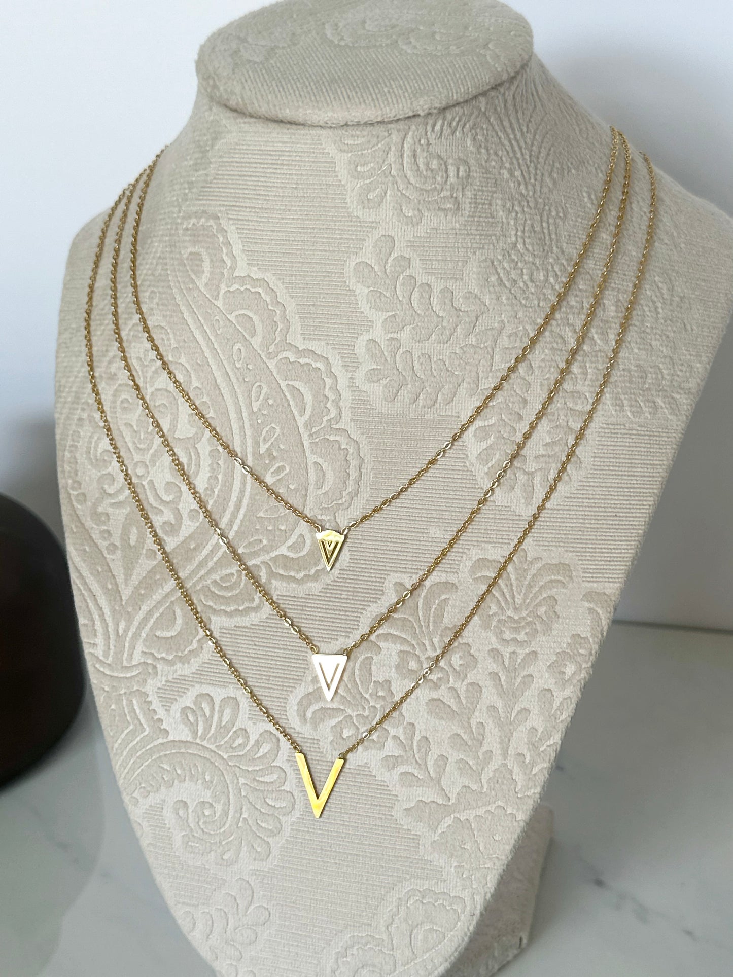 Layered V Necklace - Adorn U