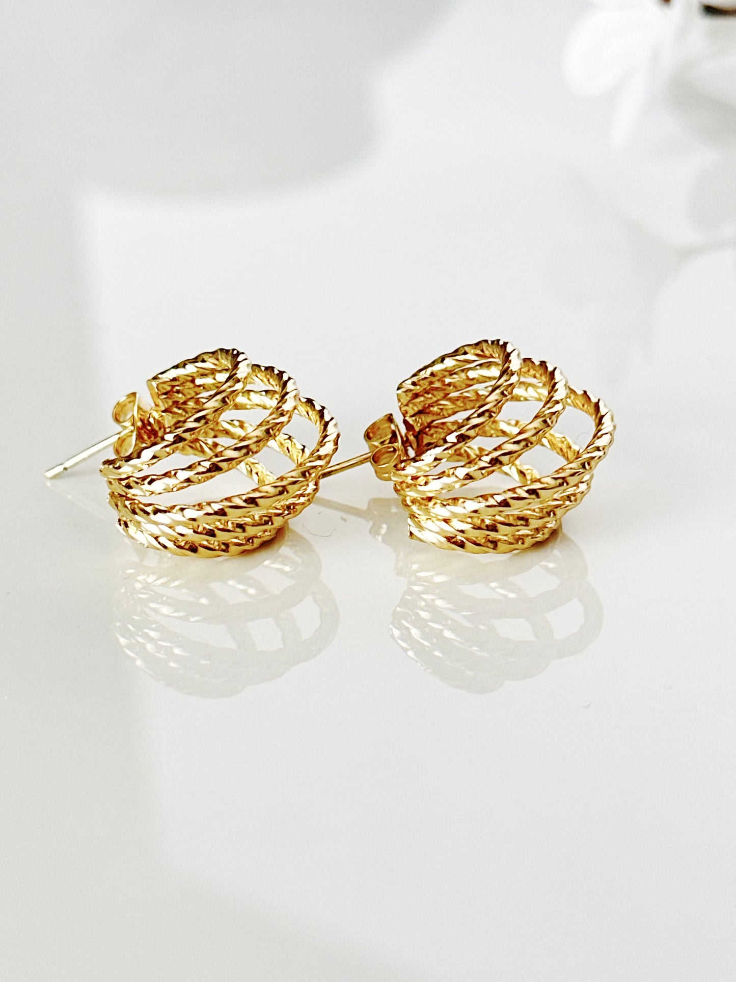 Textured Hoops - Adorn U