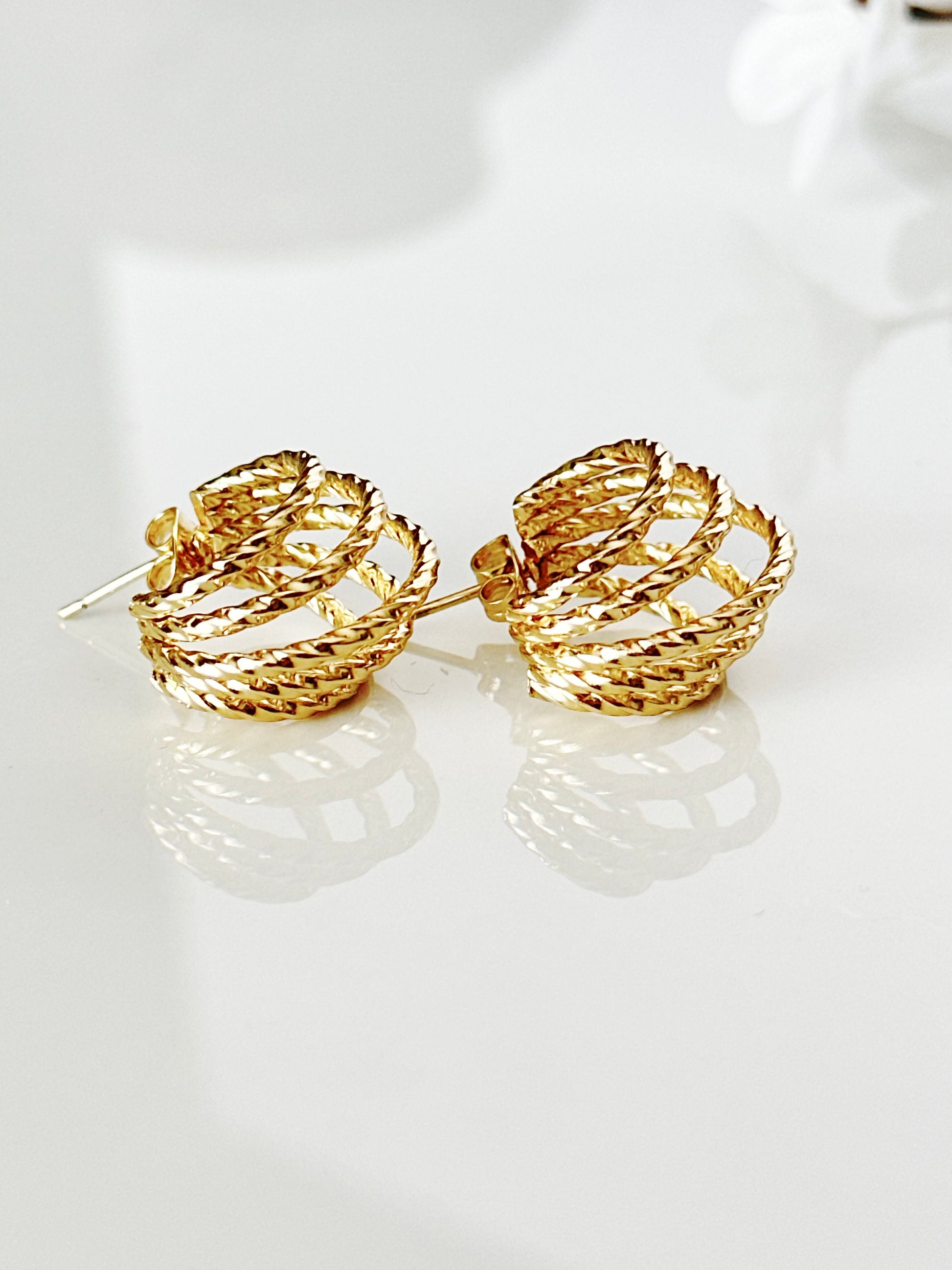 Textured Hoops - Adorn U