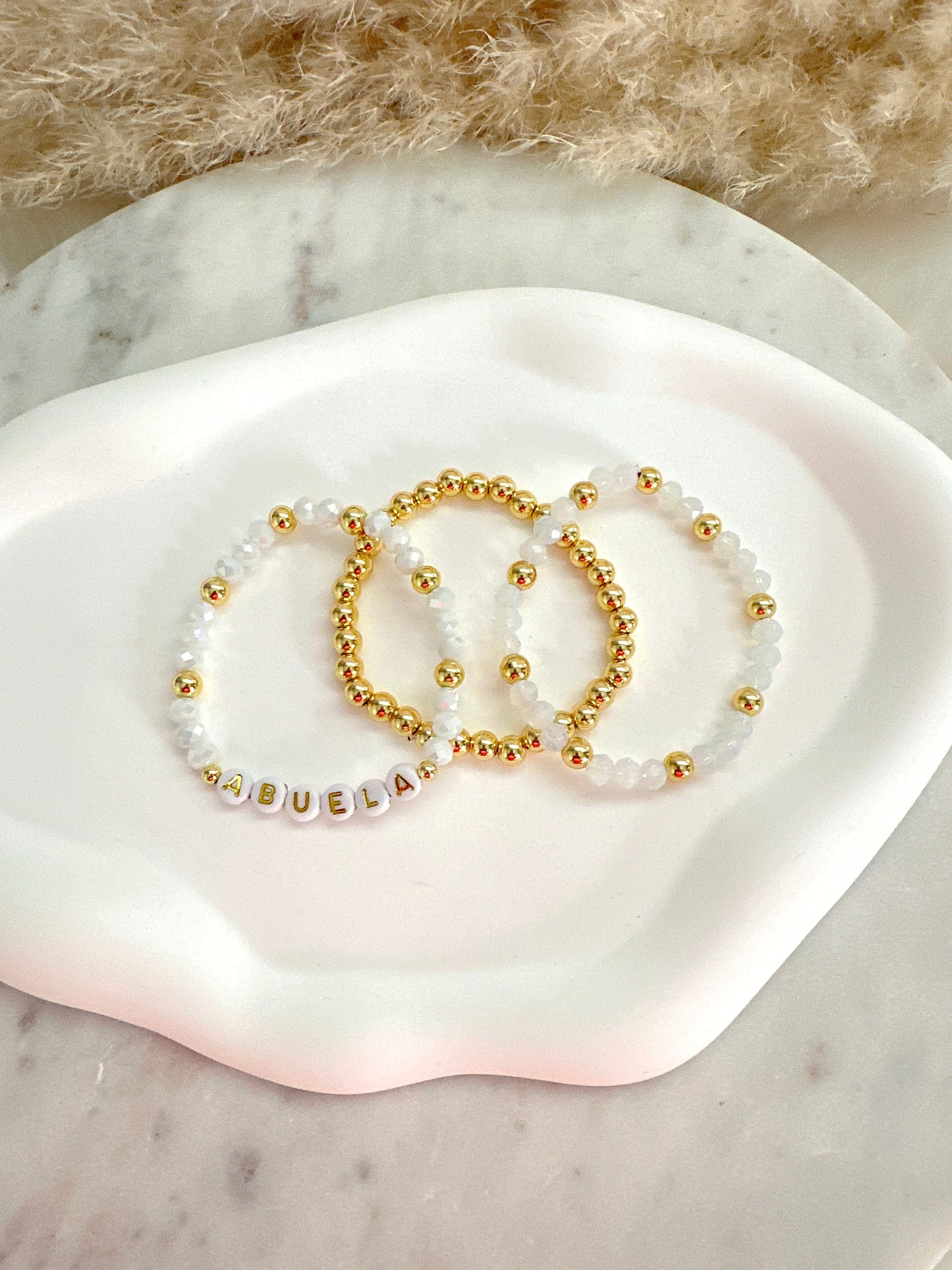 Grandma/Abuela/Nana Bracelet Stack Adorn U