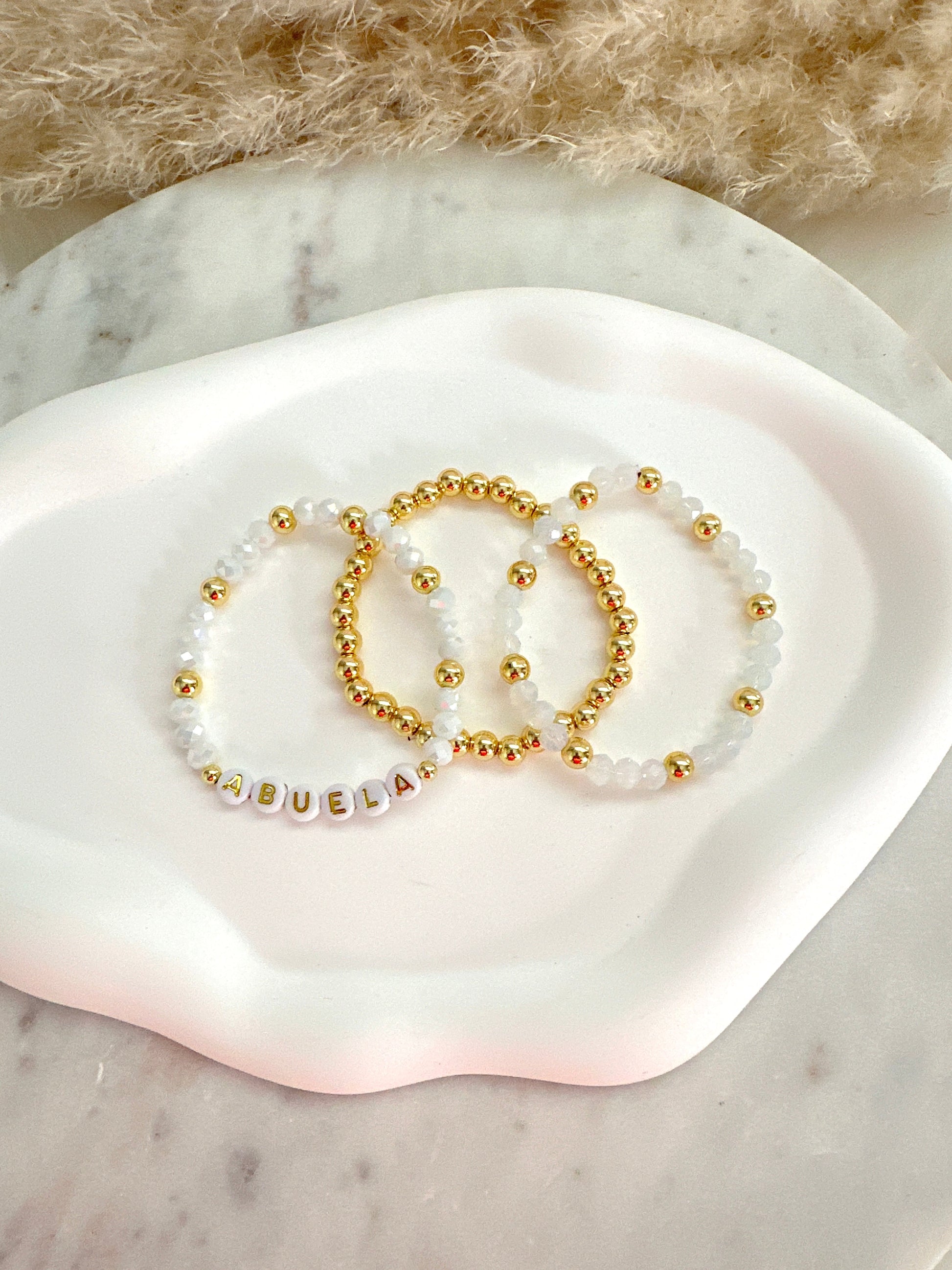 Grandma/Abuela/Nana Bracelet Stack Adorn U