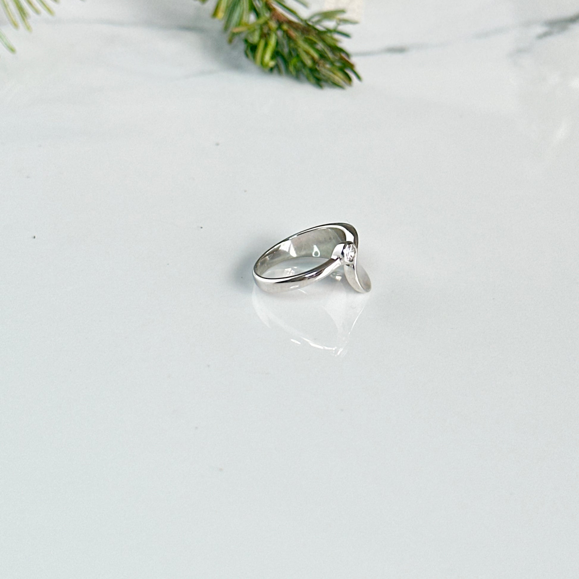 Elsie Rhodium Ring - Adorn U
