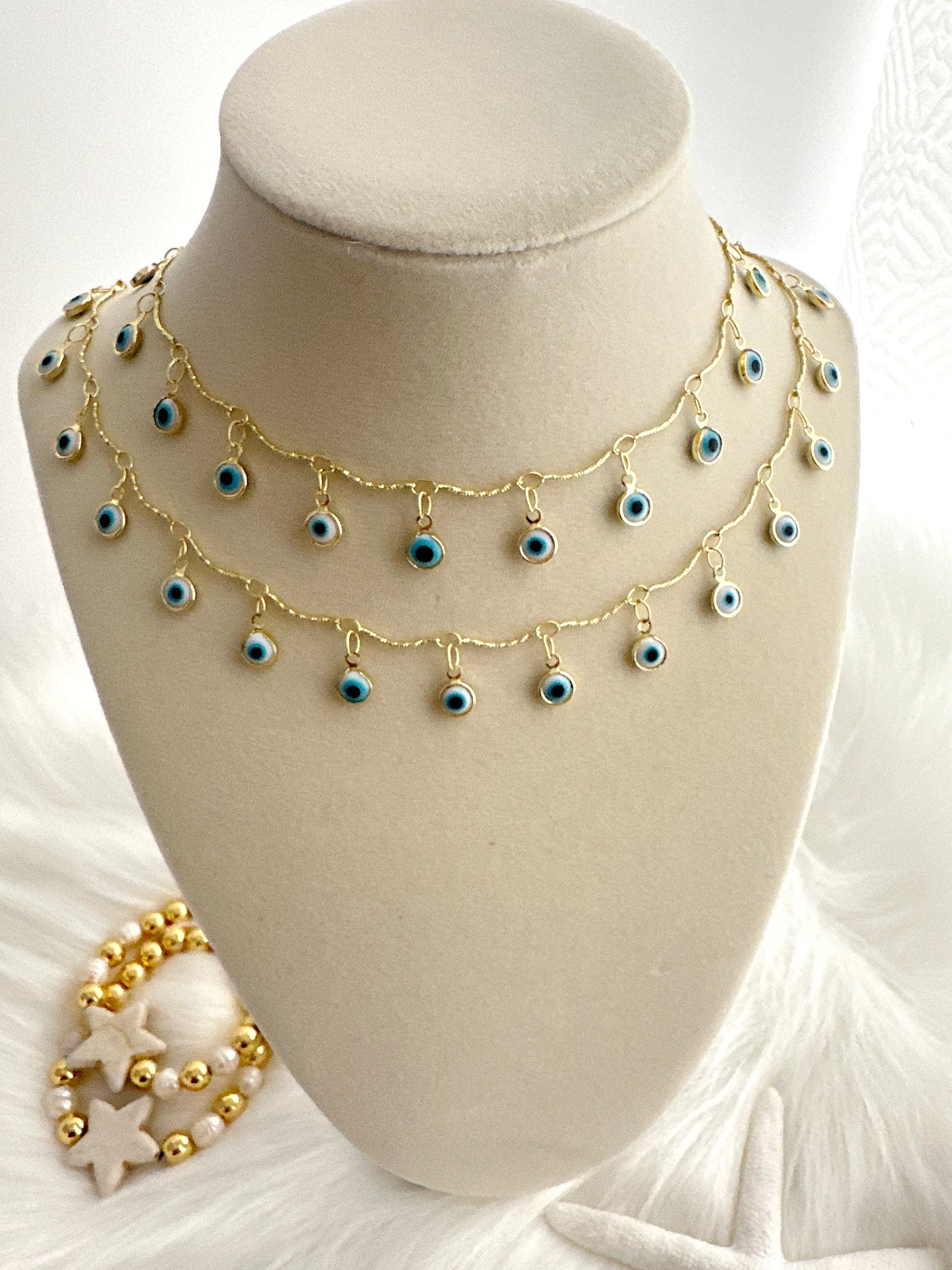 Santorini Eye Necklace - Adorn U