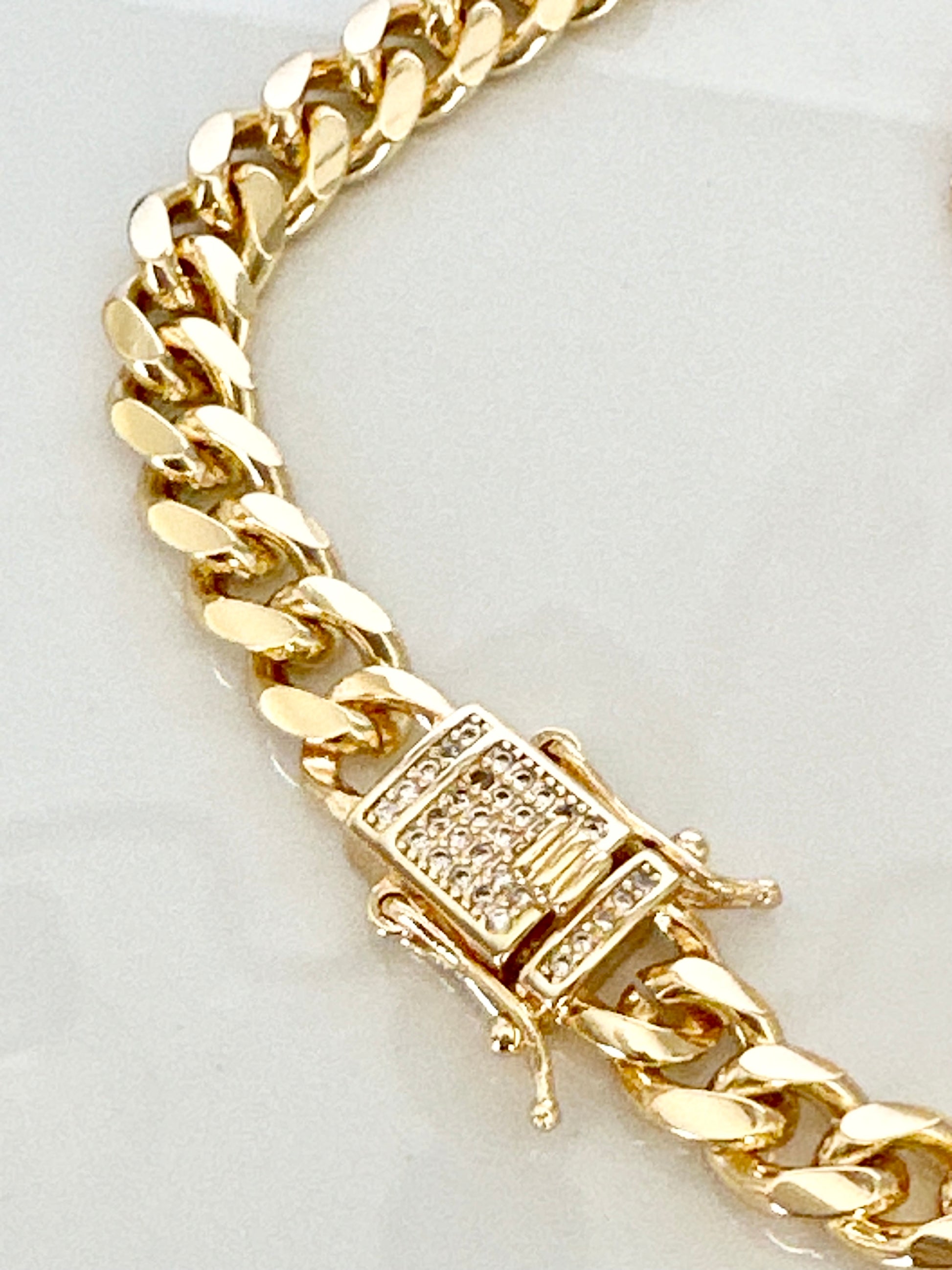 Cuban link (Monaco) necklace and bracelet set - Adorn U