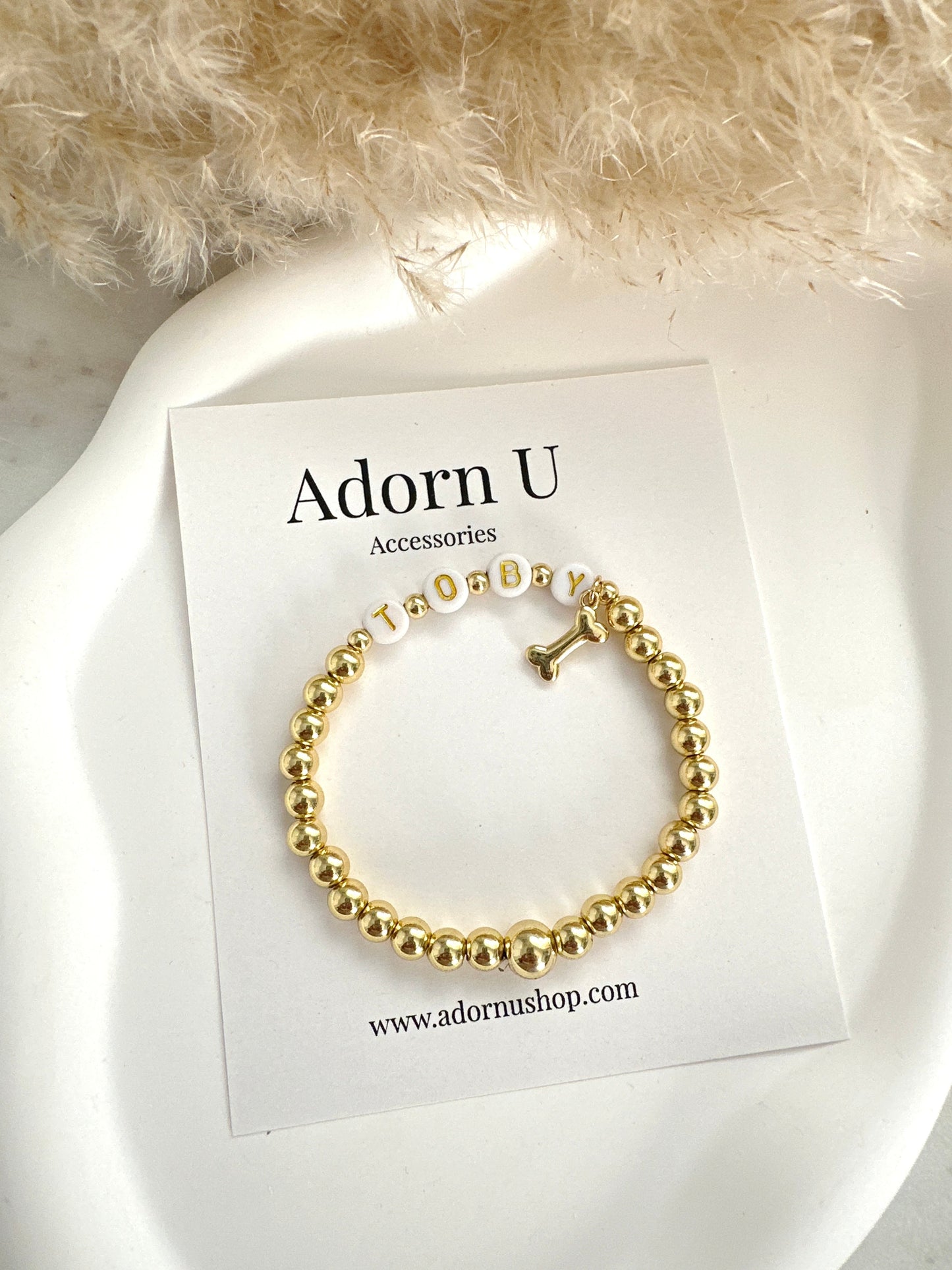 Personalized Pet Beaded Bracelet Adorn U