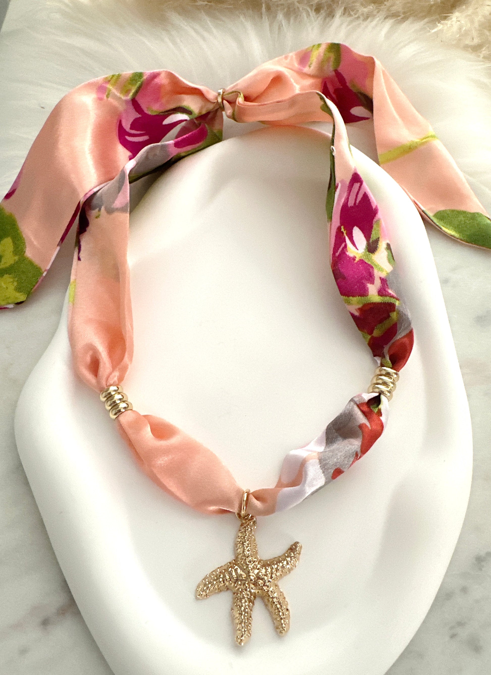 Silk Bandanna Necklace Adorn U
