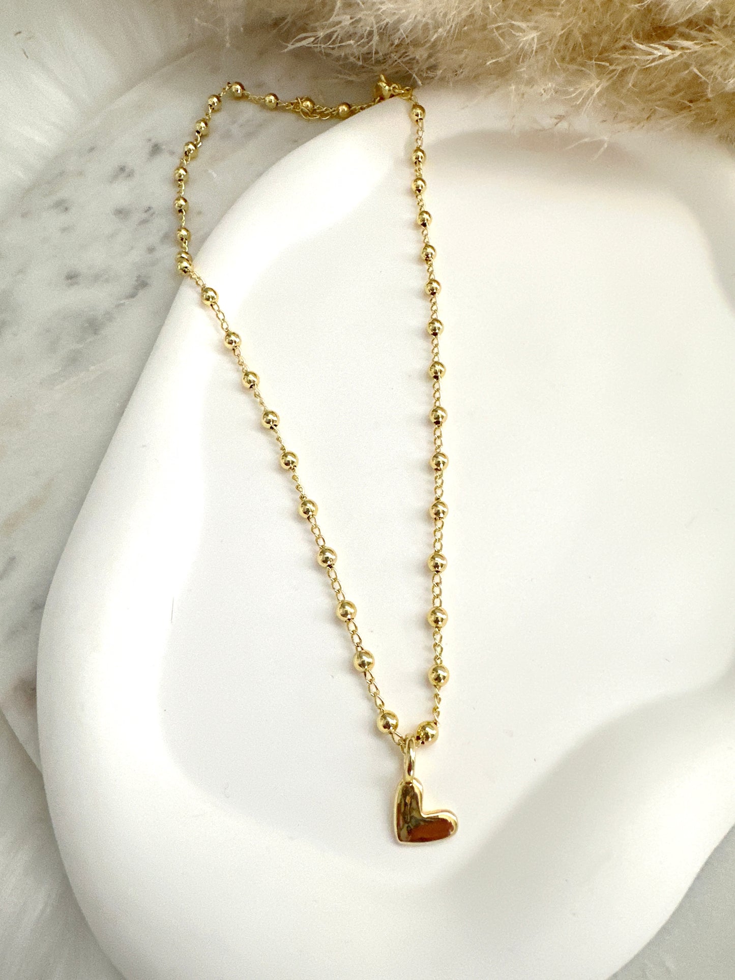 Chloe Heart Beaded Necklace