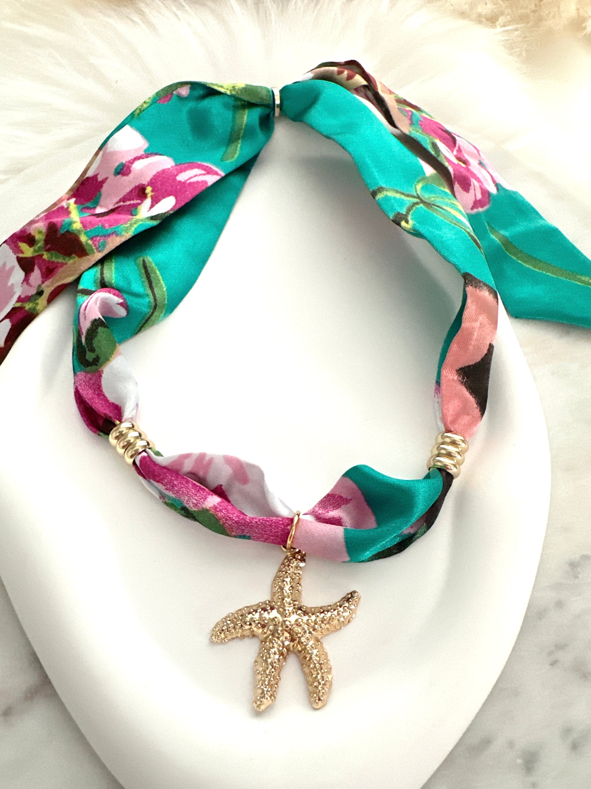 Silk Bandanna Necklace Adorn U