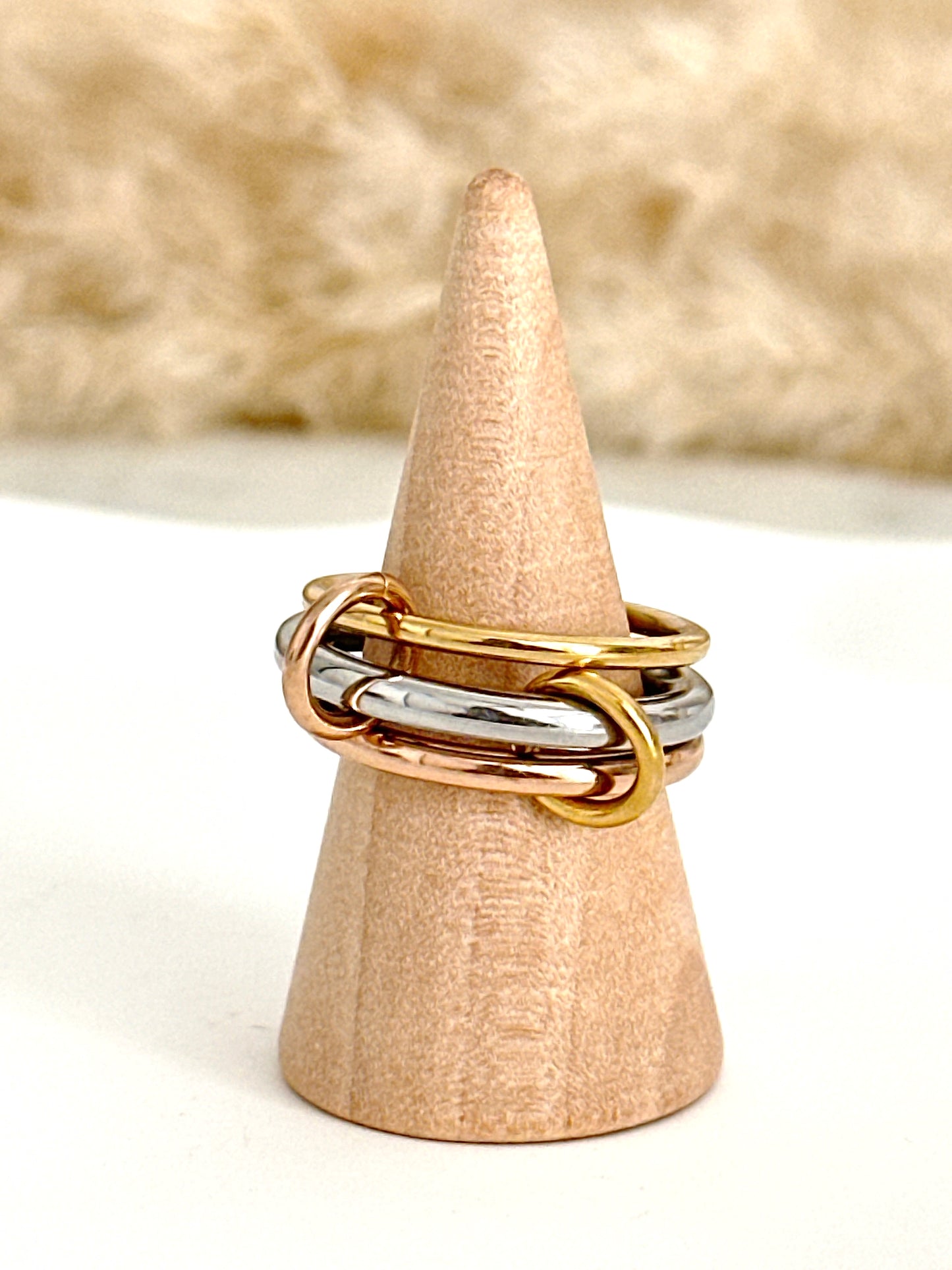 Tricolor Stainless Steel Ring