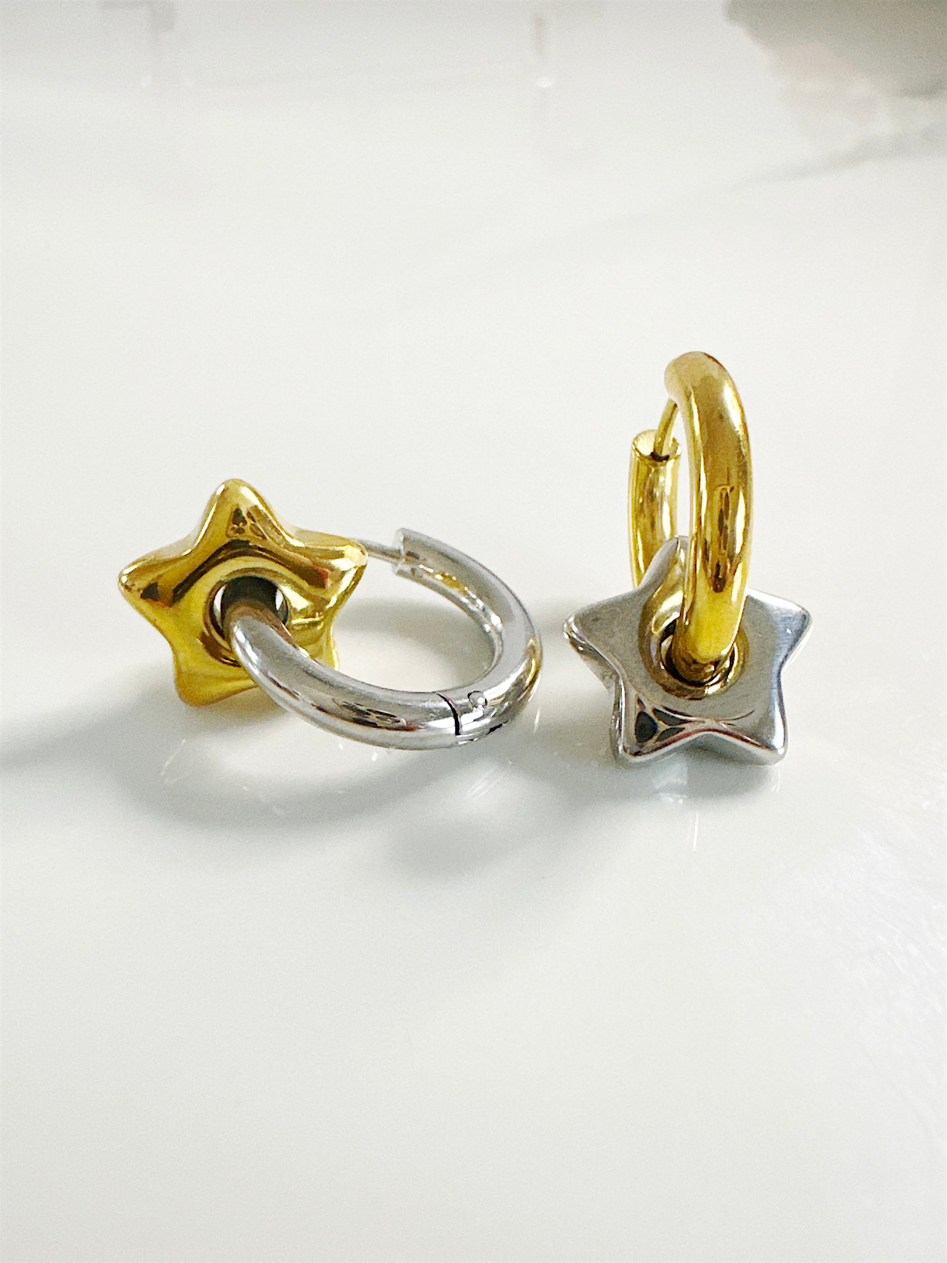 Puffy Star ⭐️ Hoops - Adorn U