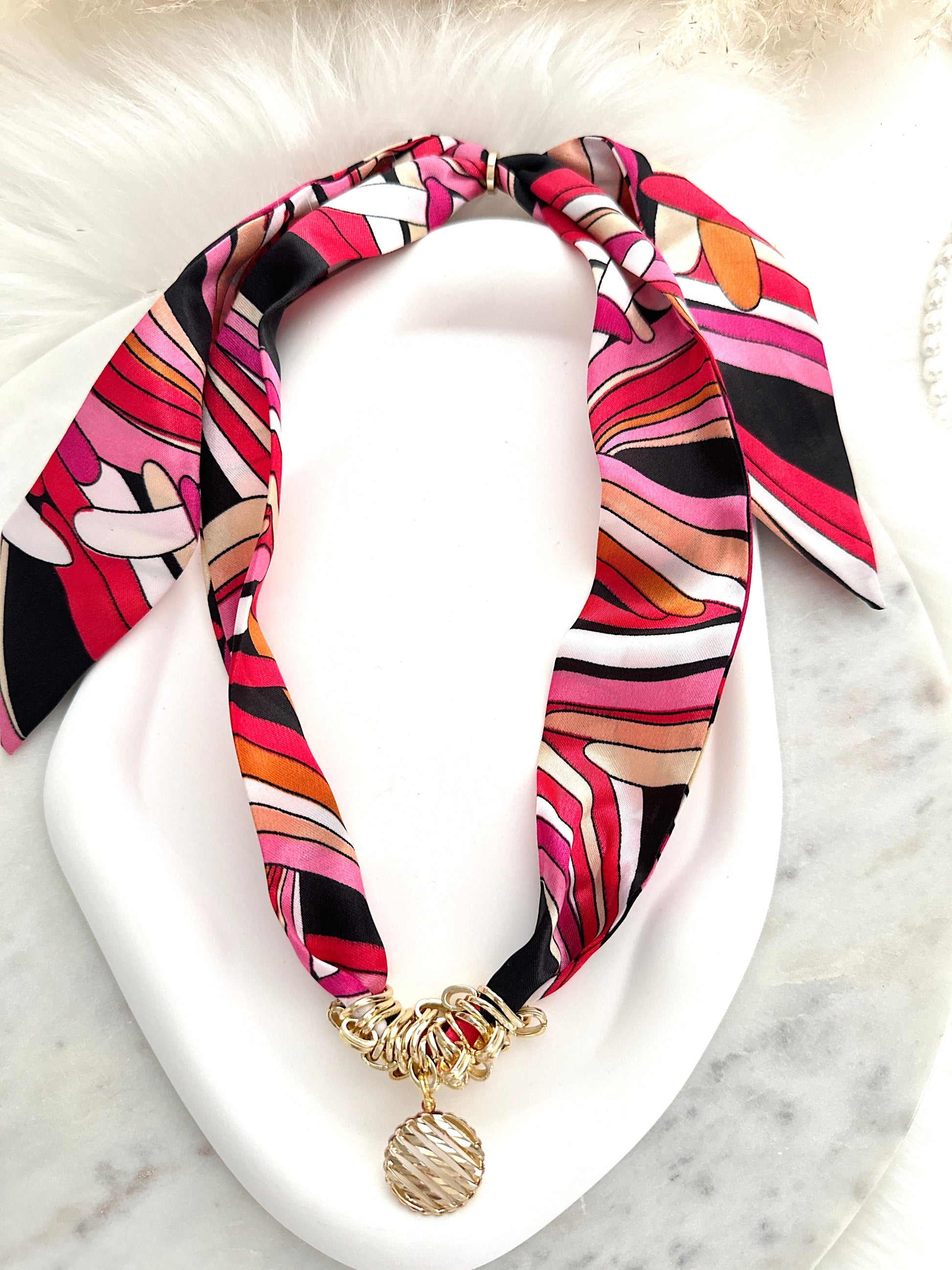 Silk Bandanna Necklace Adorn U