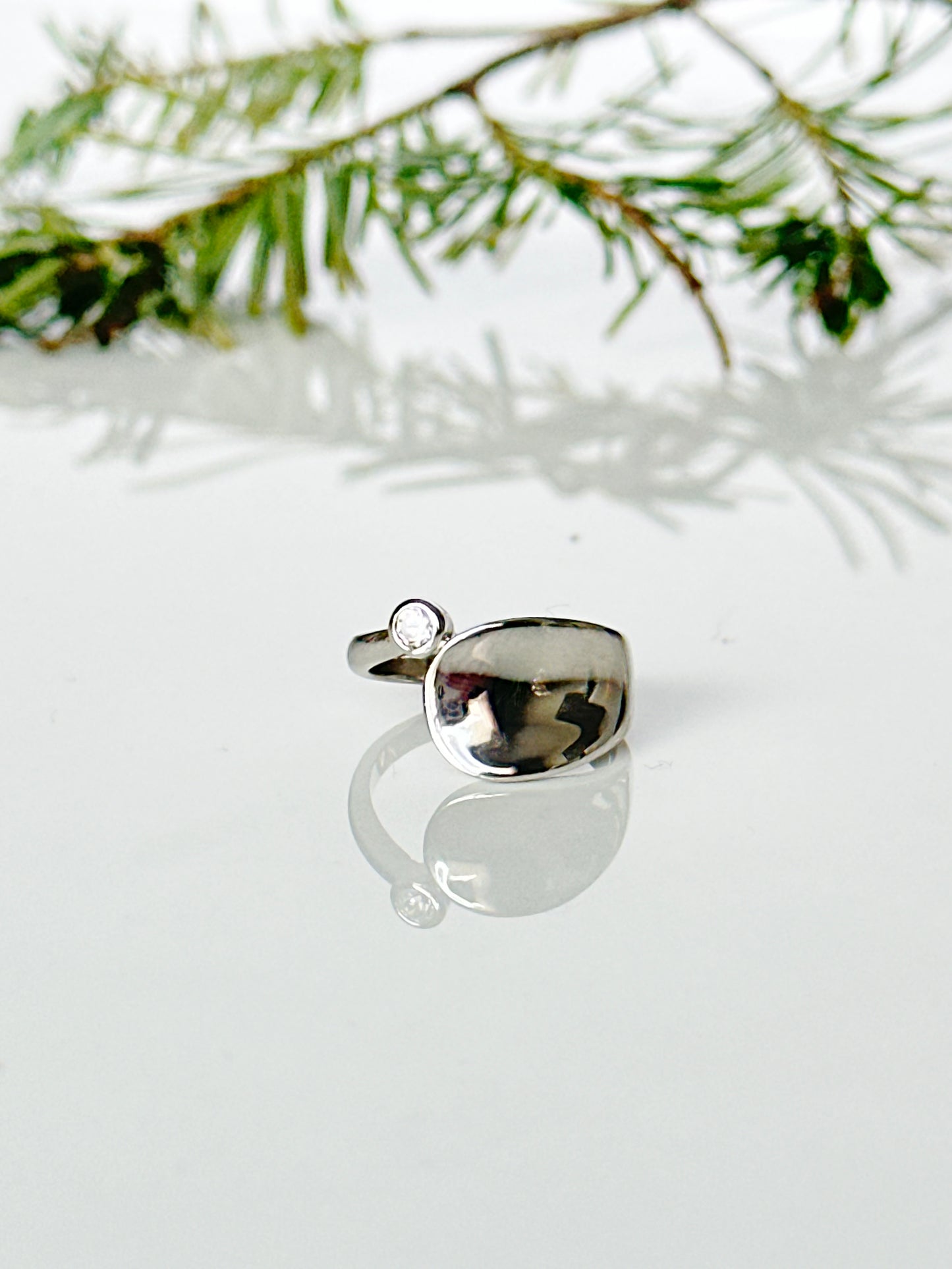 Elsie Rhodium Ring - Adorn U