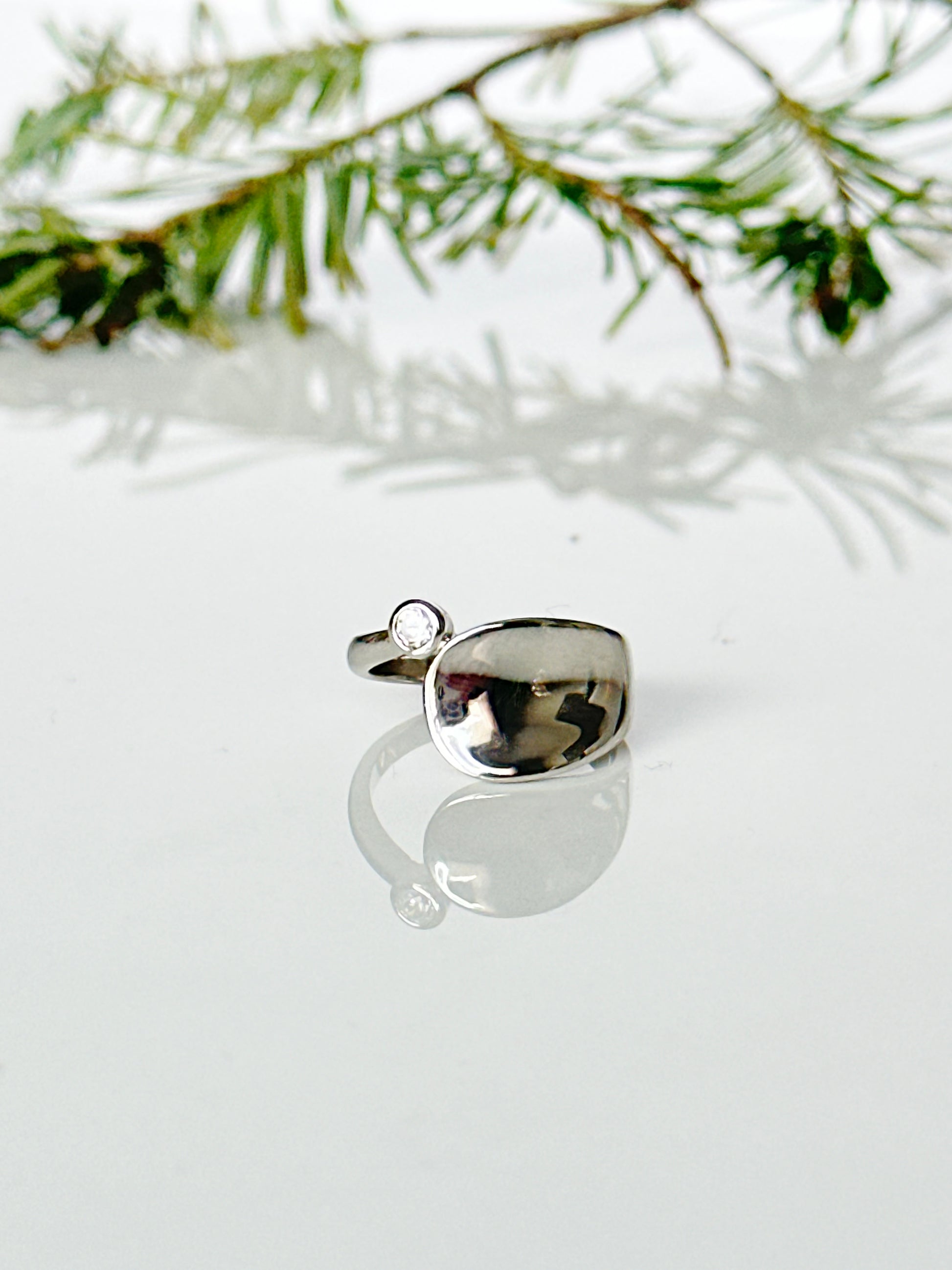 Elsie Rhodium Ring - Adorn U