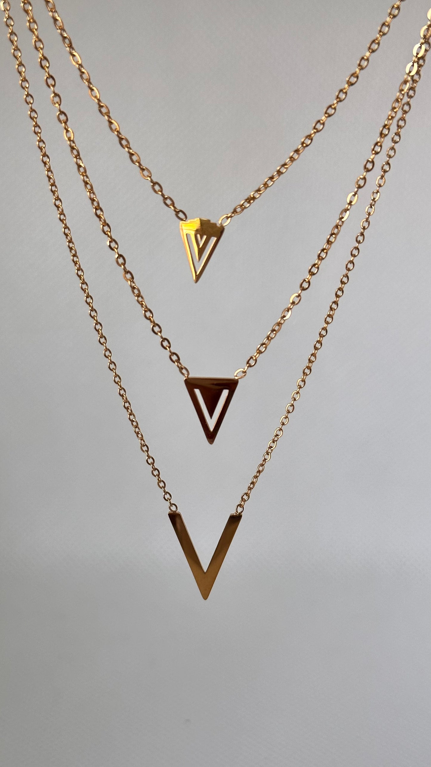 Layered V Necklace - Adorn U