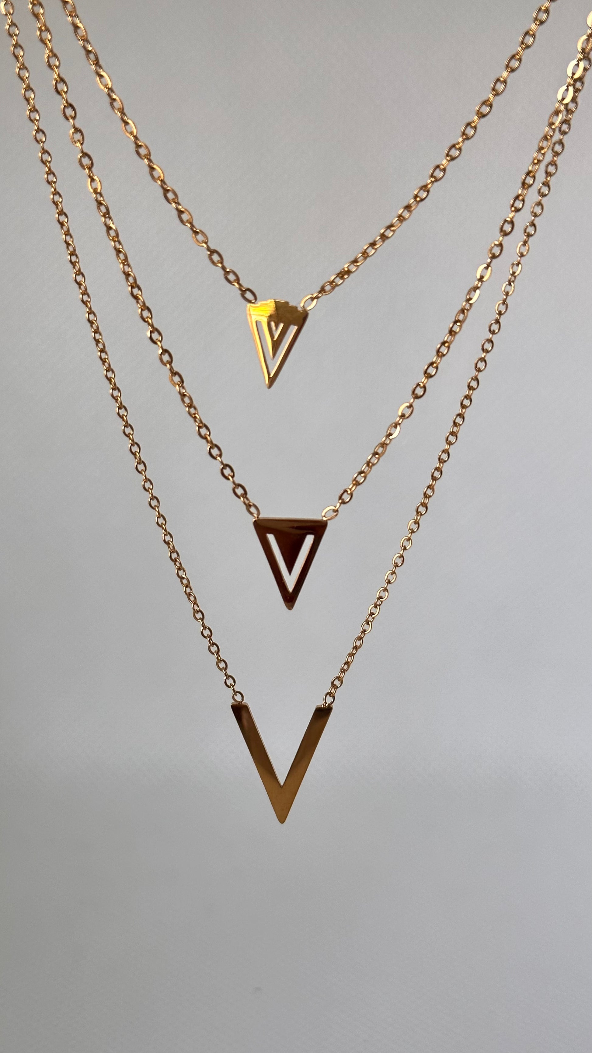 Layered V Necklace - Adorn U