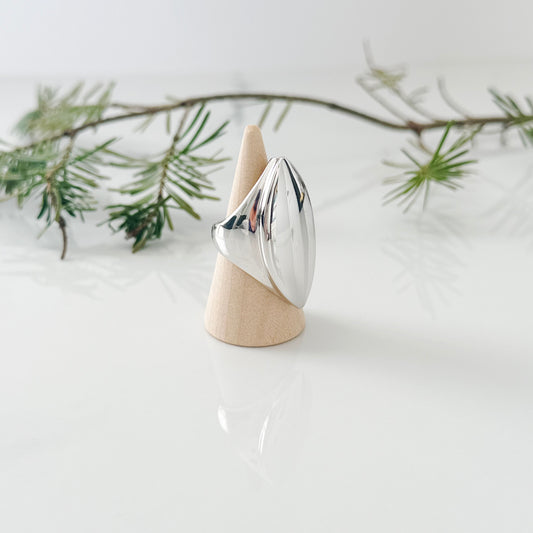 Oval Stainless Steel Ring - Adorn U