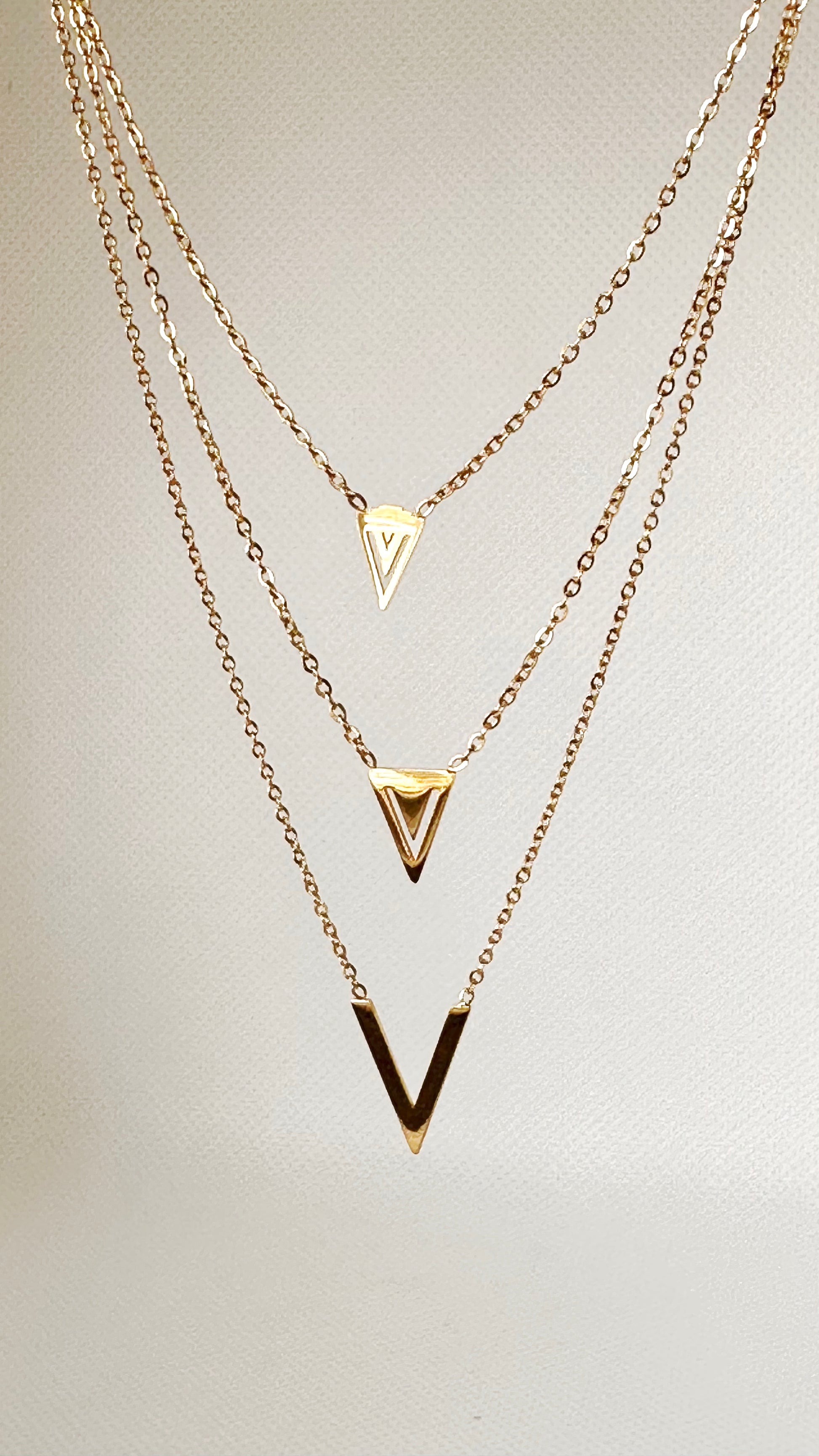 Layered V Necklace - Adorn U