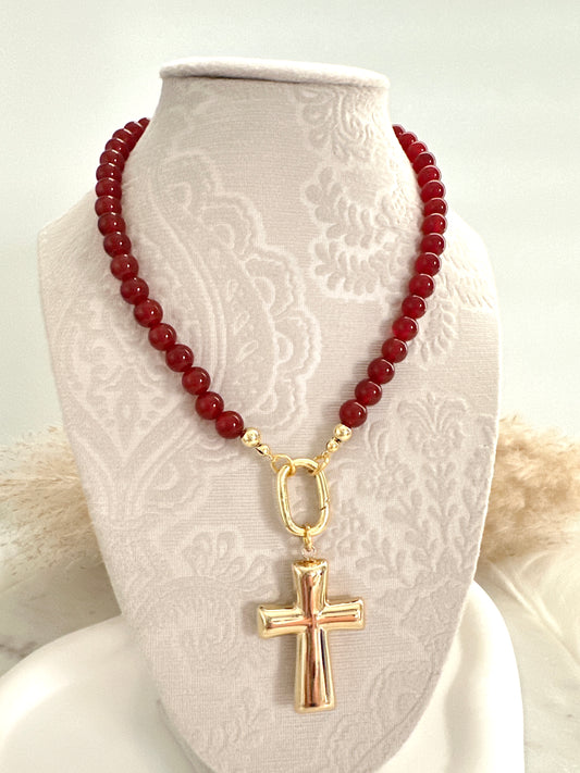 Cranberry Necklace Adorn U