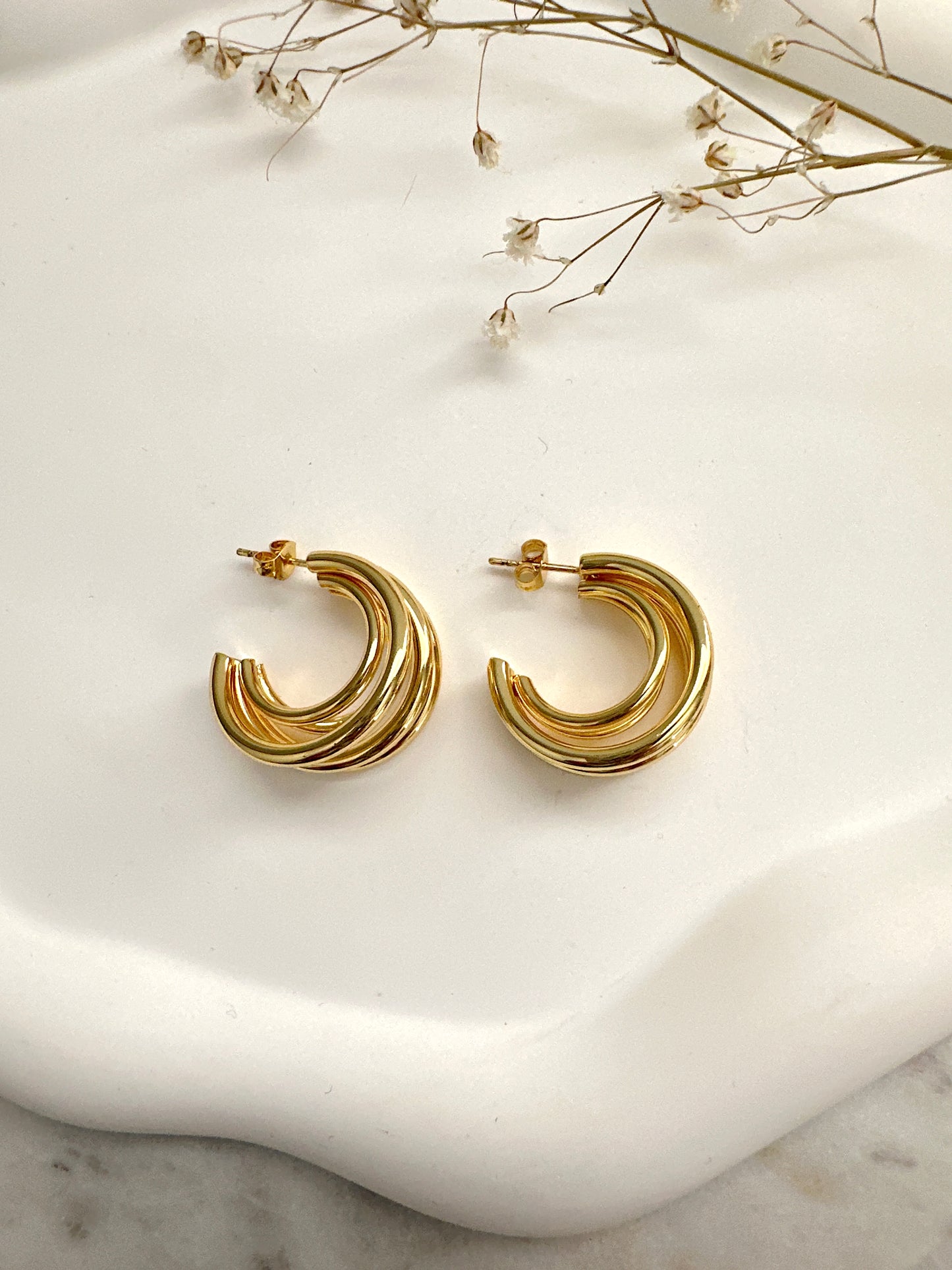 Beatrix 4 Hoop Earrings Mayte Jewelry