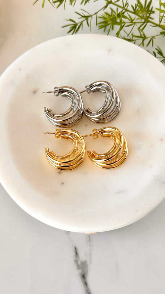 Beatrix 4 Hoop Earrings - Adorn U