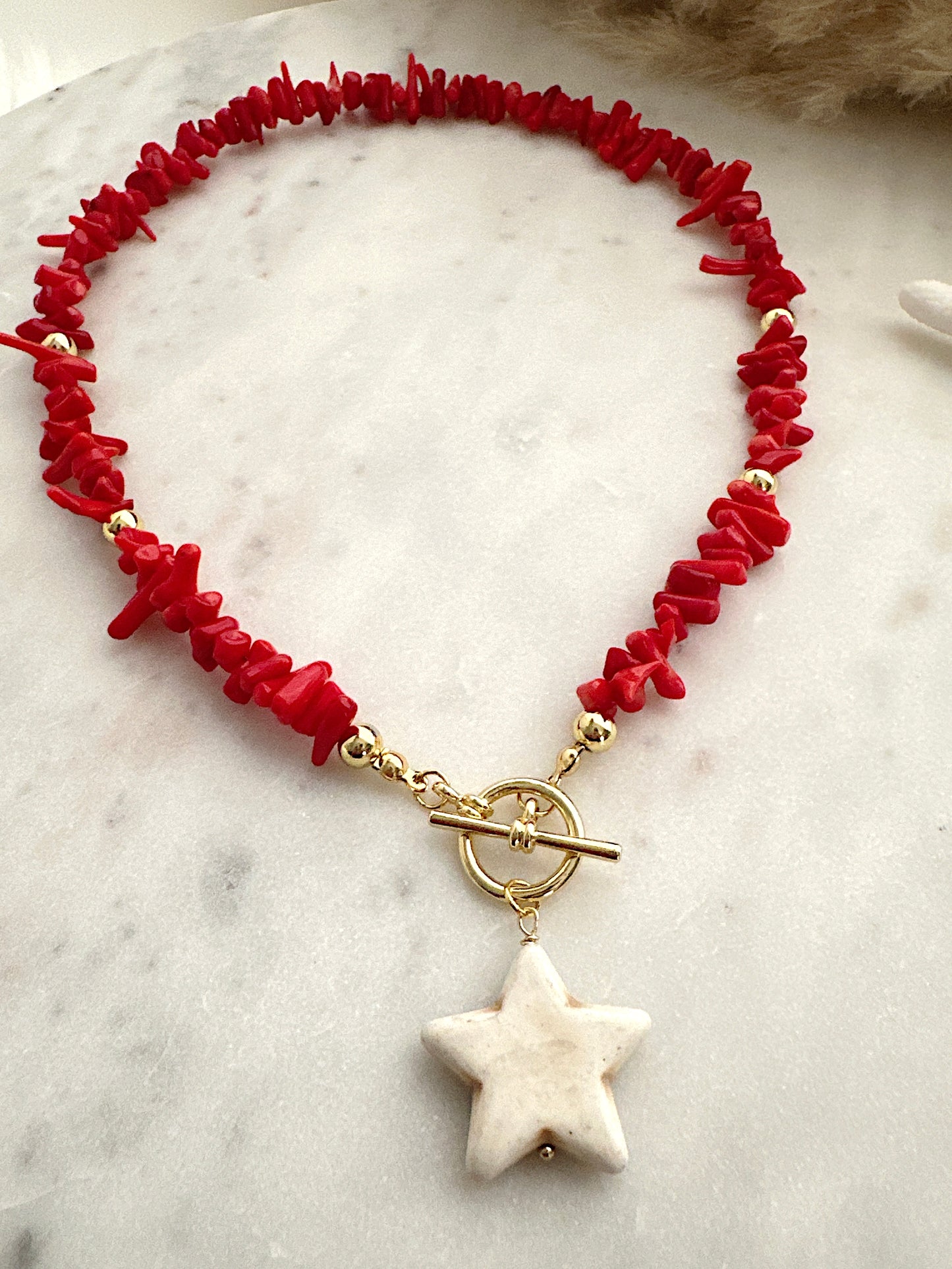 Red Coral Necklace - Adorn U