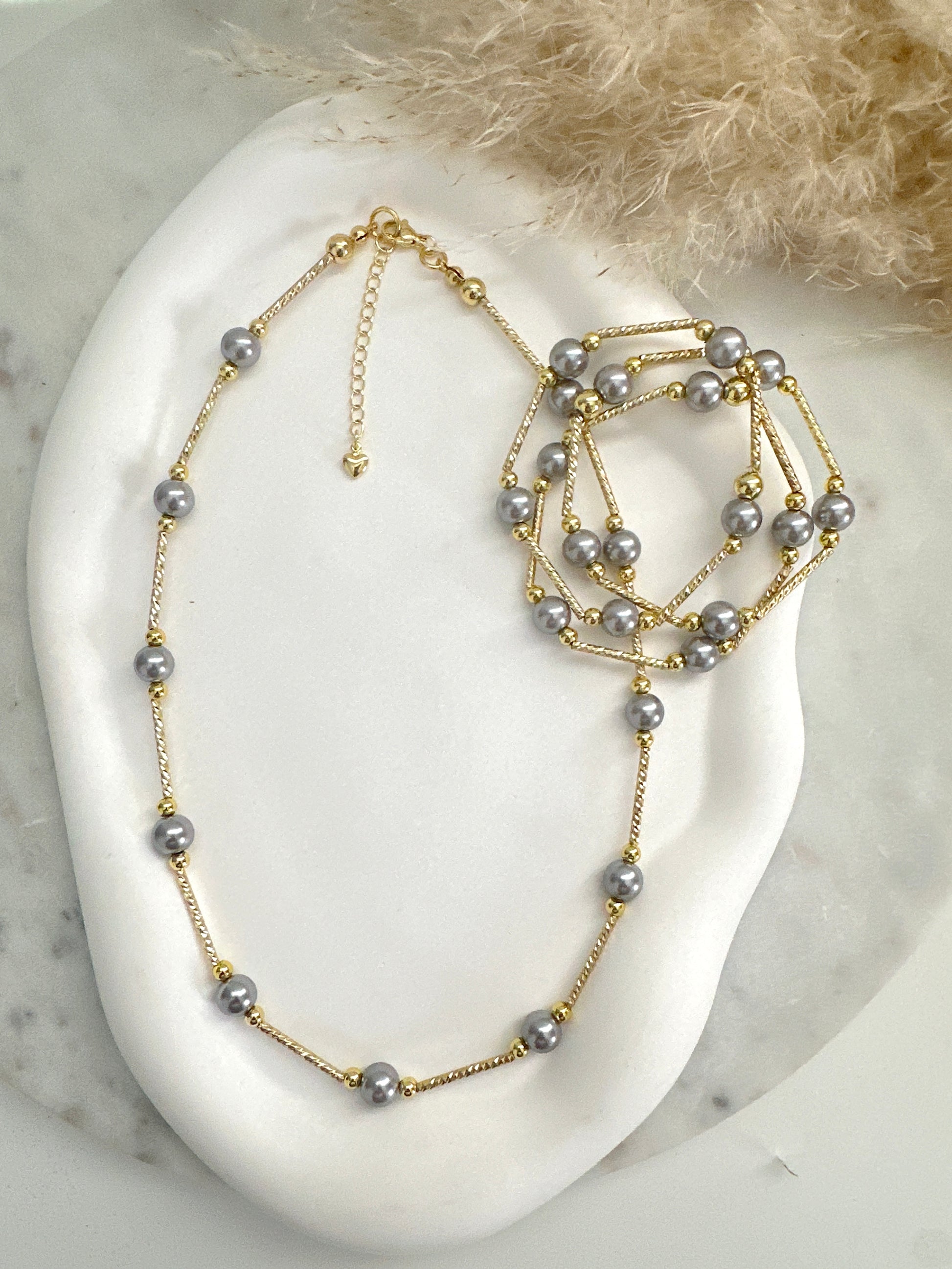 Pearl Bar Set Adorn U