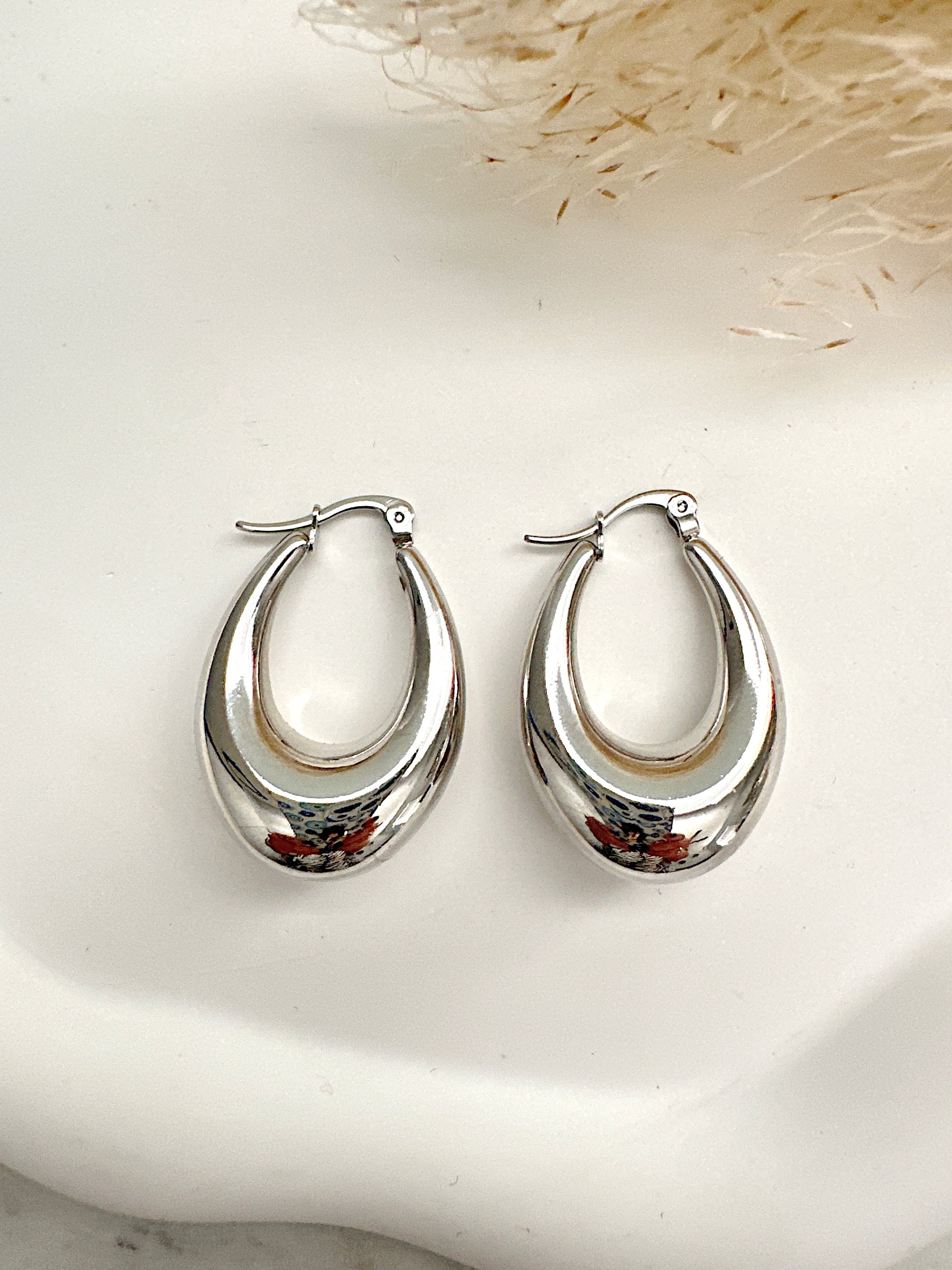 Elongated Drop Hoop Mayte Jewelry