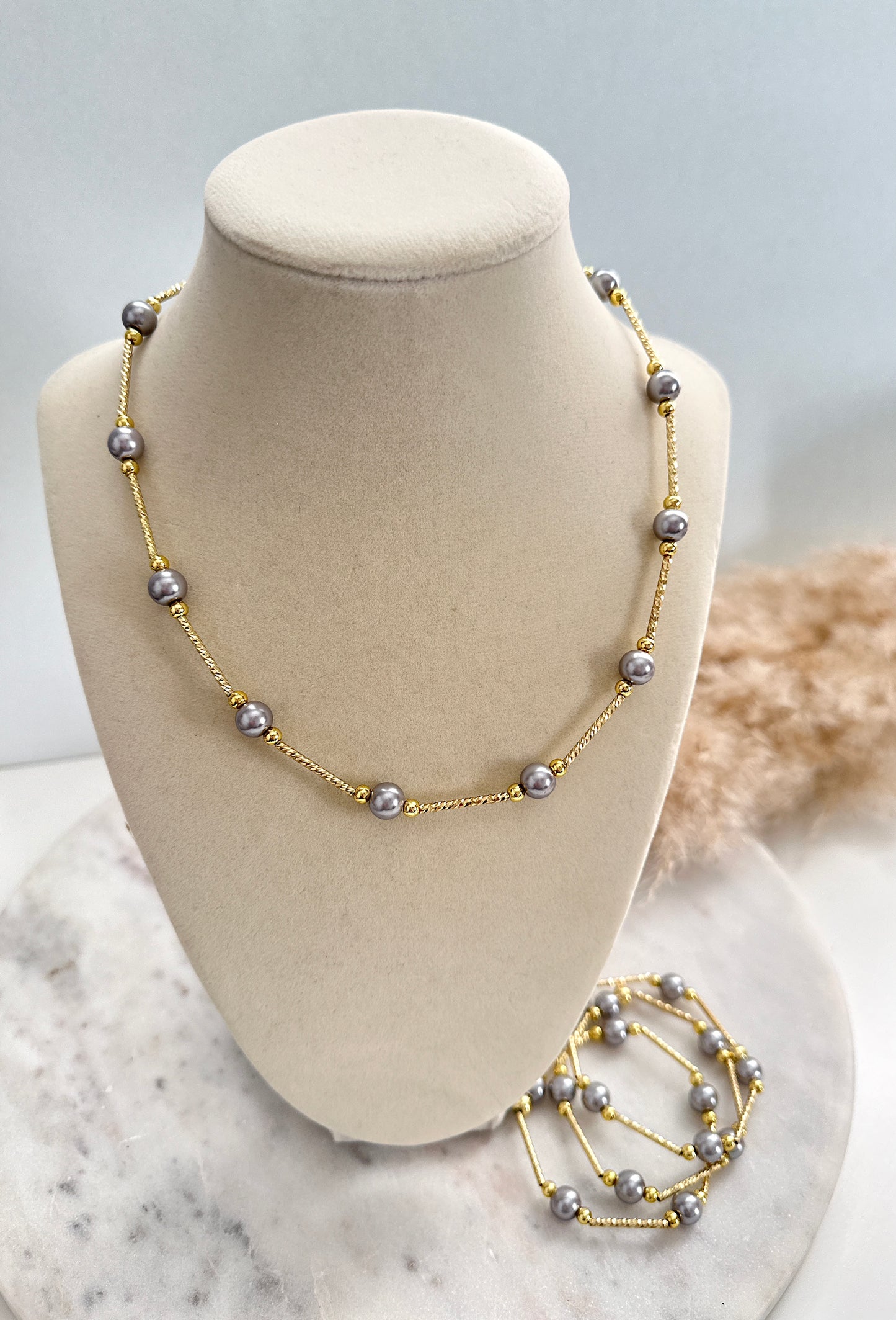 Pearl Bar Set Adorn U