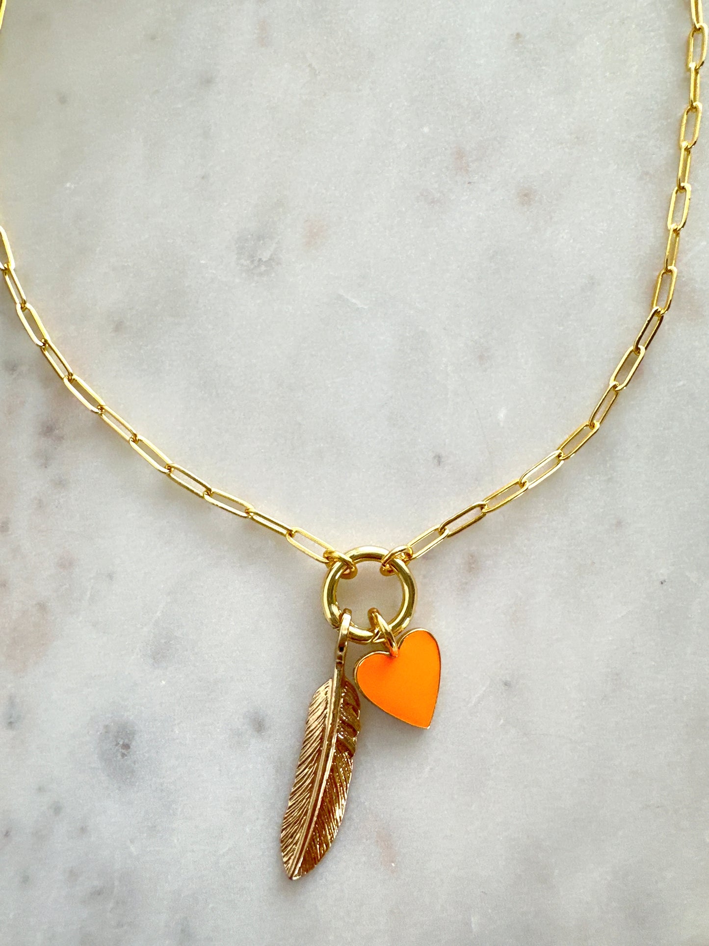 Feathered Heart Necklace