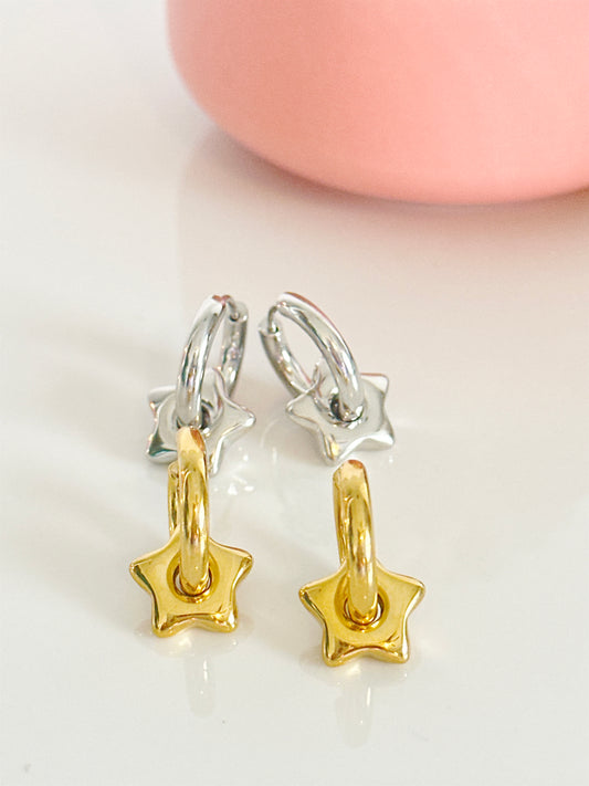 Puffy Star ⭐️ Hoops - Adorn U