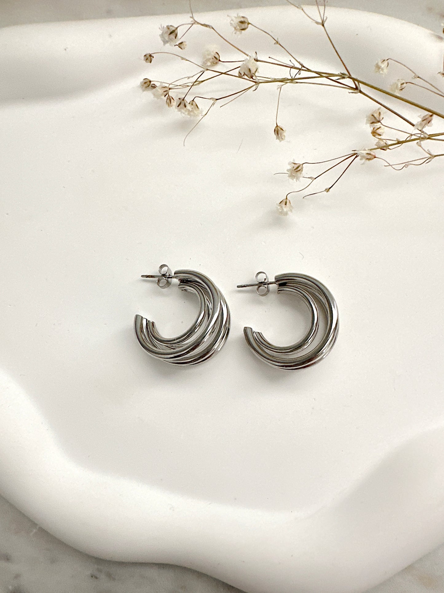 Beatrix 4 Hoop Earrings Mayte Jewelry