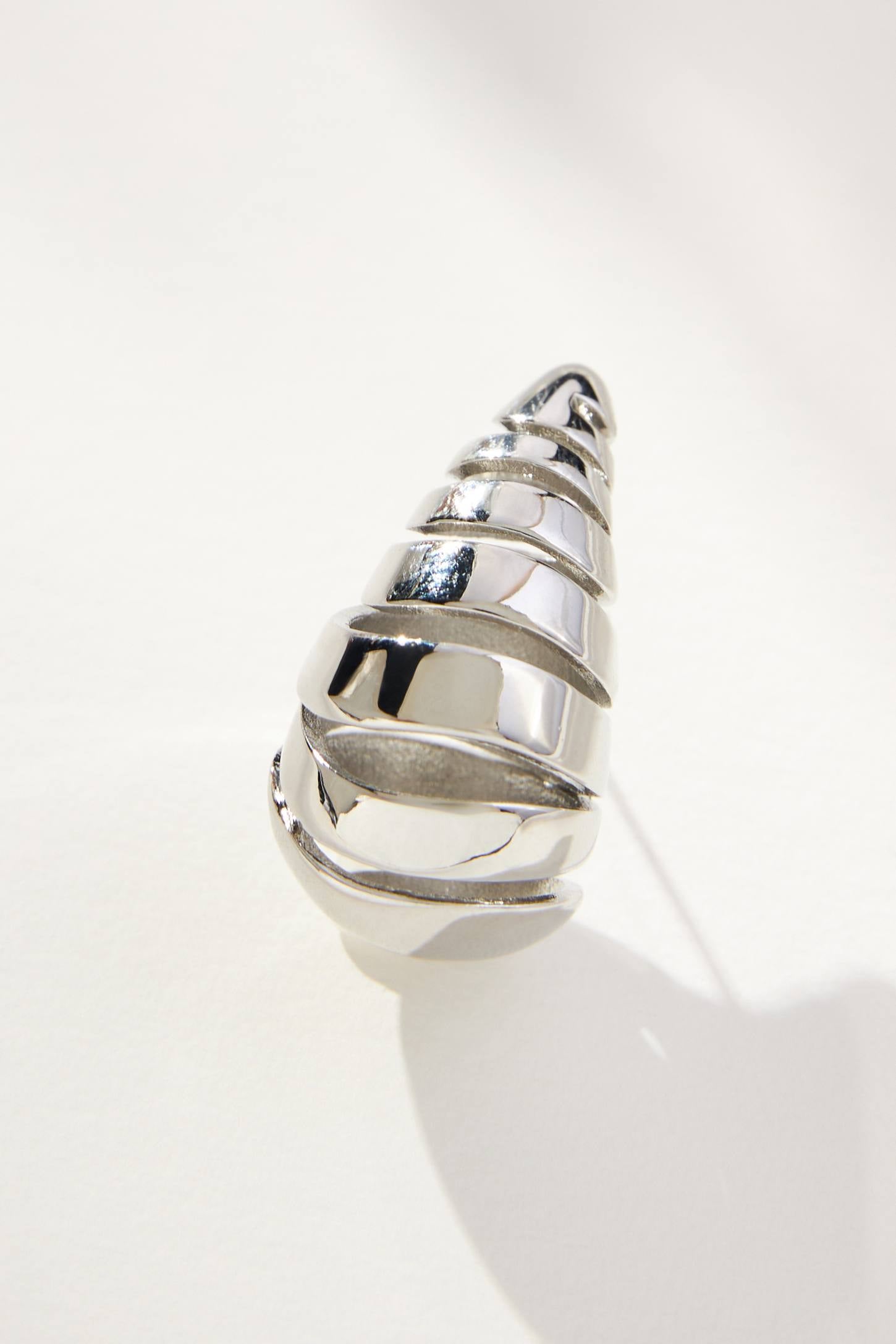 Sliced Tear Drop Earrings Adorn U