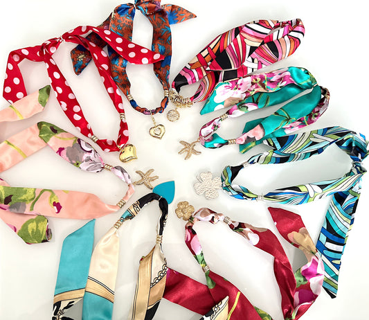 Silk Bandanna Necklace Adorn U