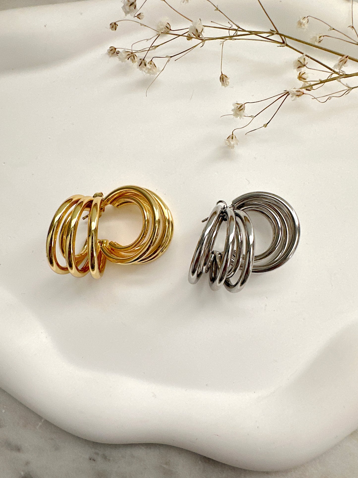 Beatrix 4 Hoop Earrings Mayte Jewelry