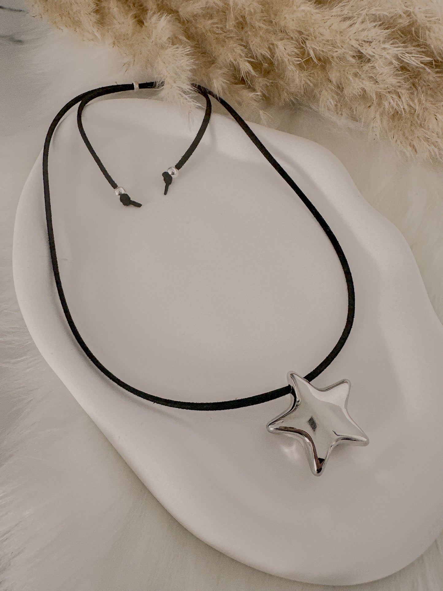 Star Suede Necklace - Adorn U