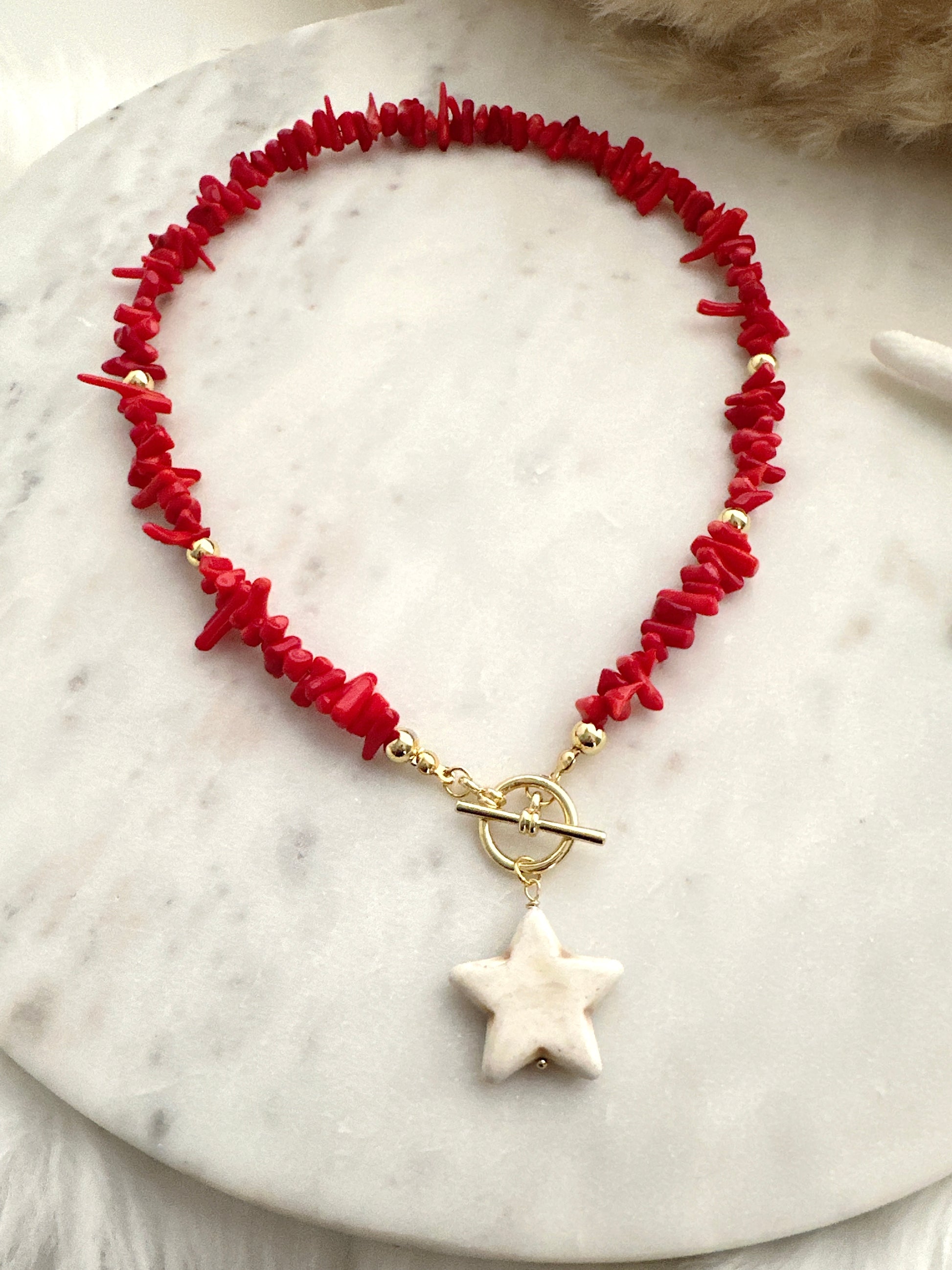 Red Coral Necklace - Adorn U