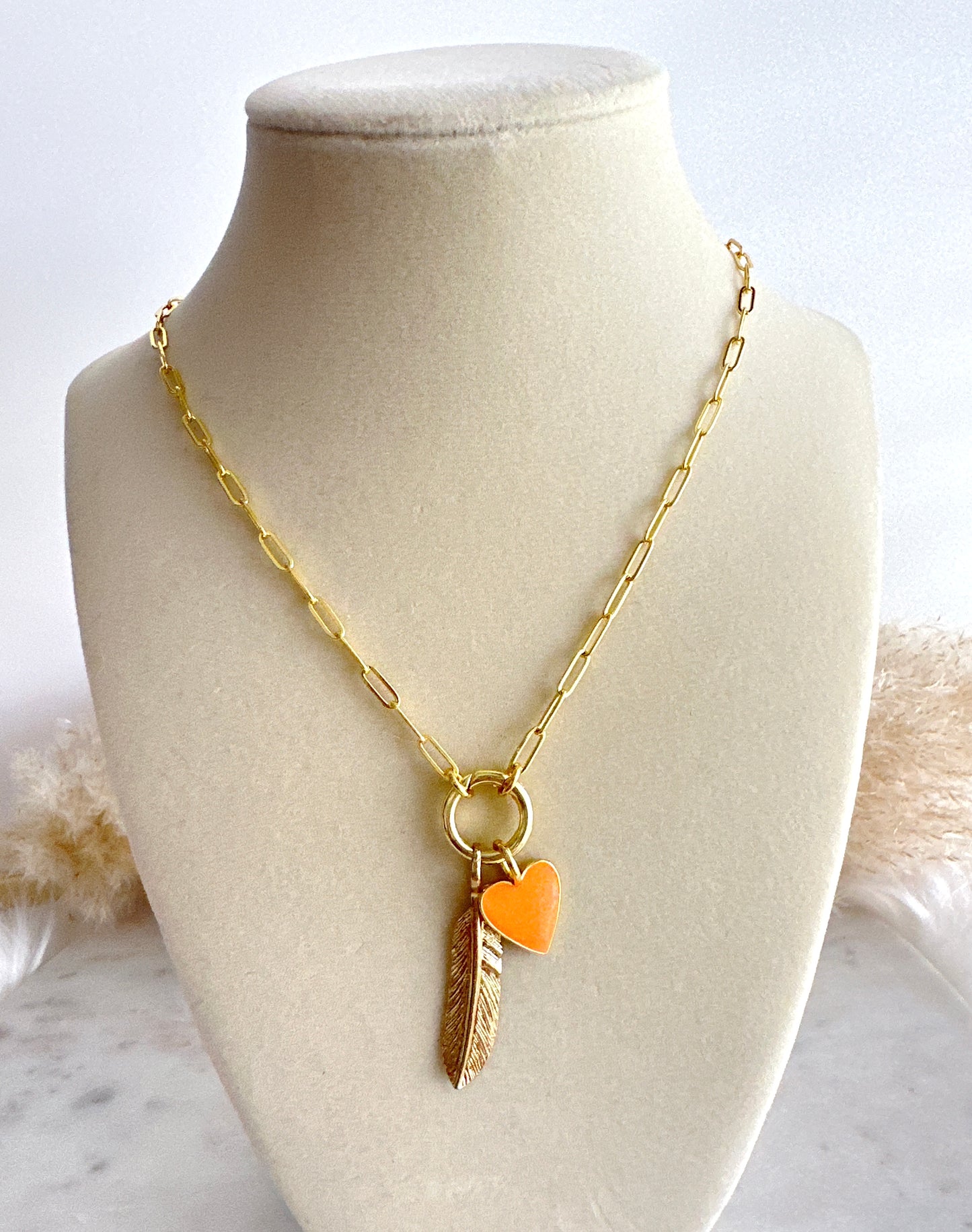 Feathered Heart Necklace