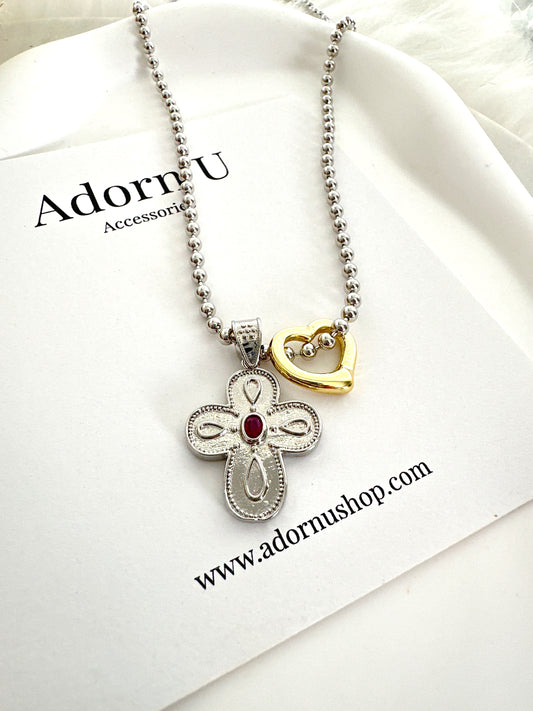 Cross my Heart Necklace