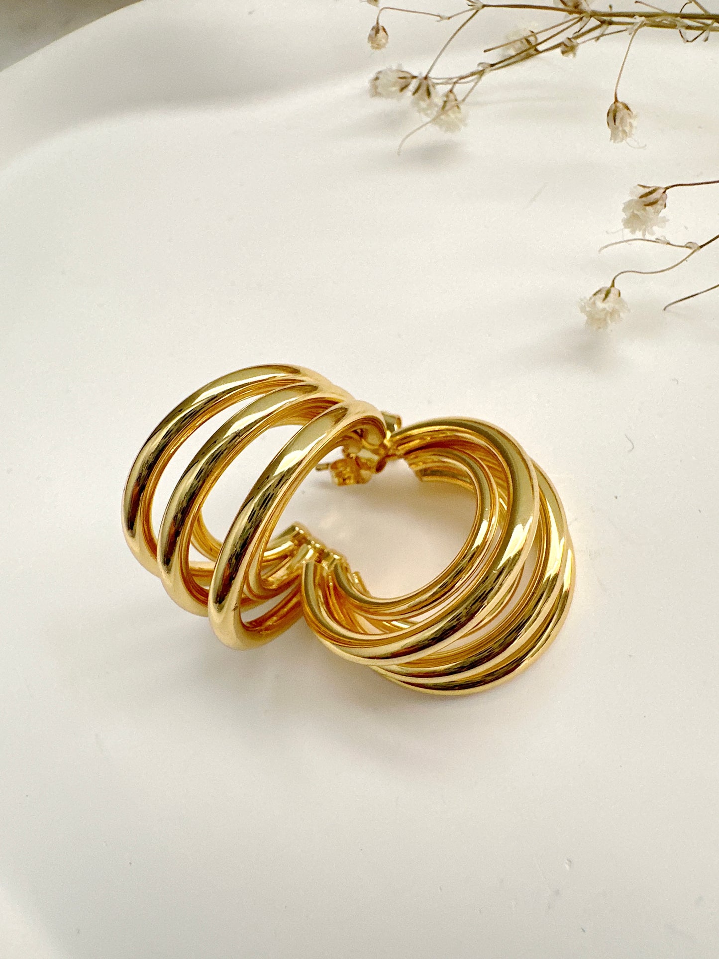 Beatrix 4 Hoop Earrings Mayte Jewelry