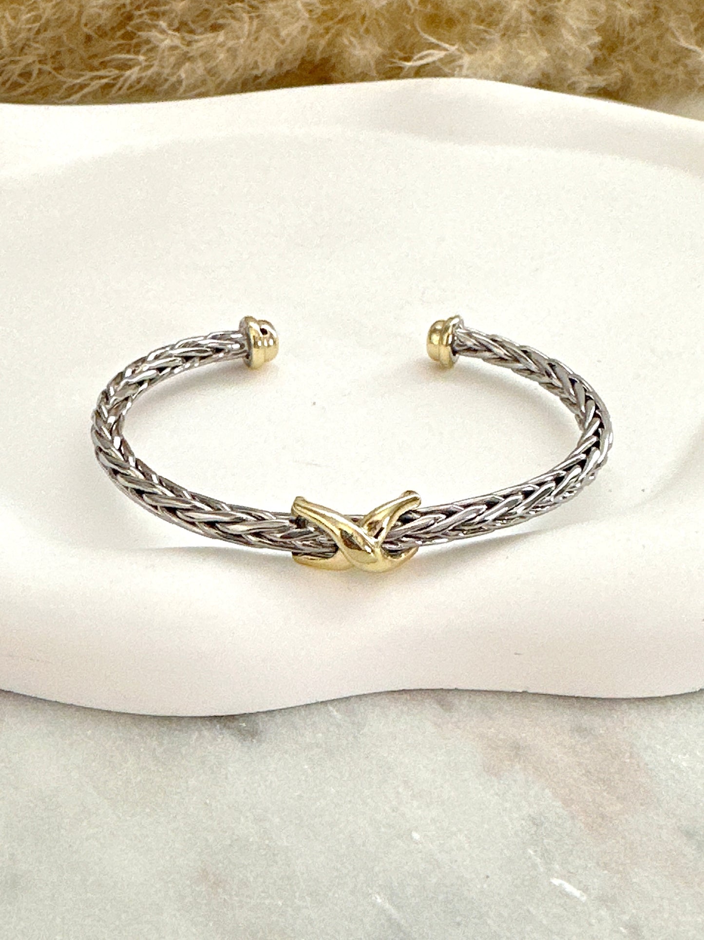 Braided X Cuff