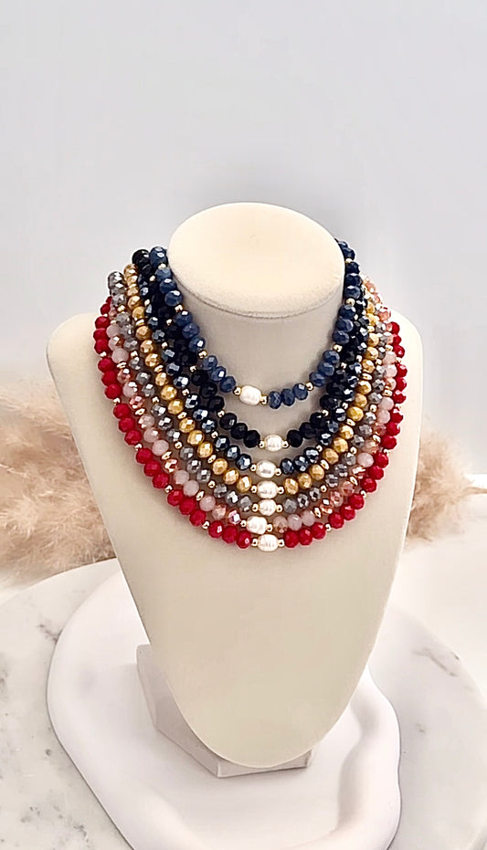 Faceted Crystal Necklace